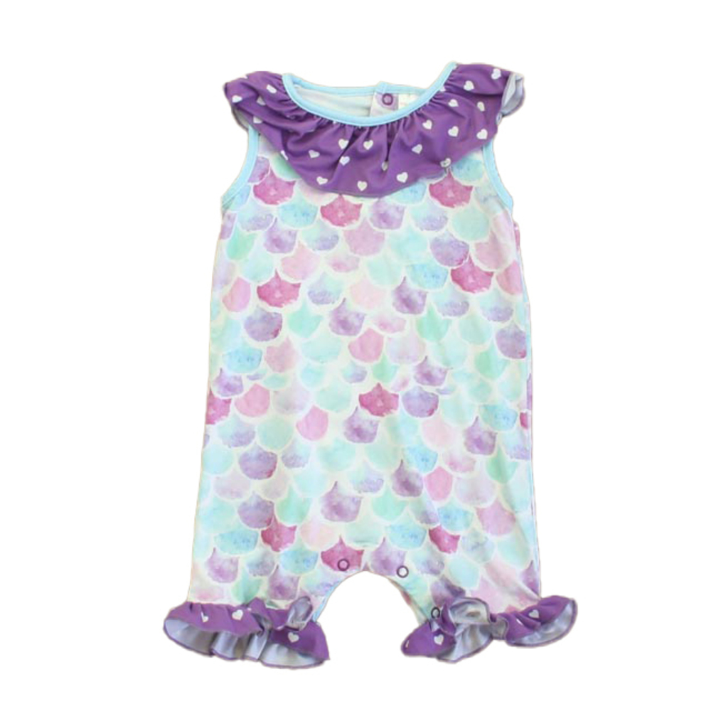 Penelope Plumm Girls Purple | Blue Romper size: 12 Months
